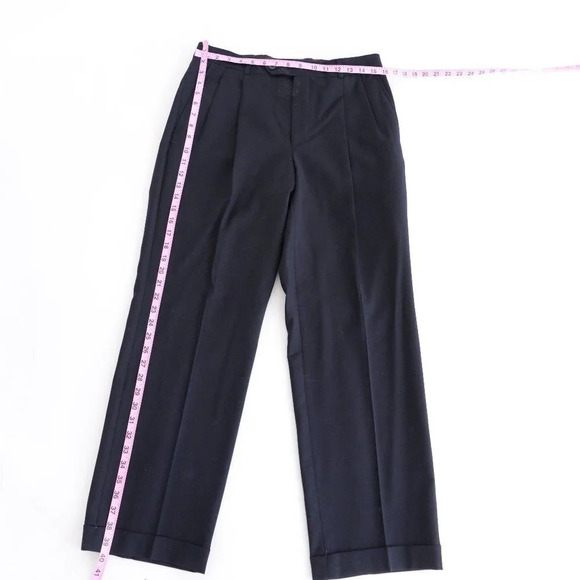 Statfford Navy/Black 100%  Wool Suit and Pant Set Size 32/30 Pant - Picture 4 of 16